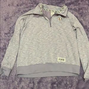 Pink quarter zip